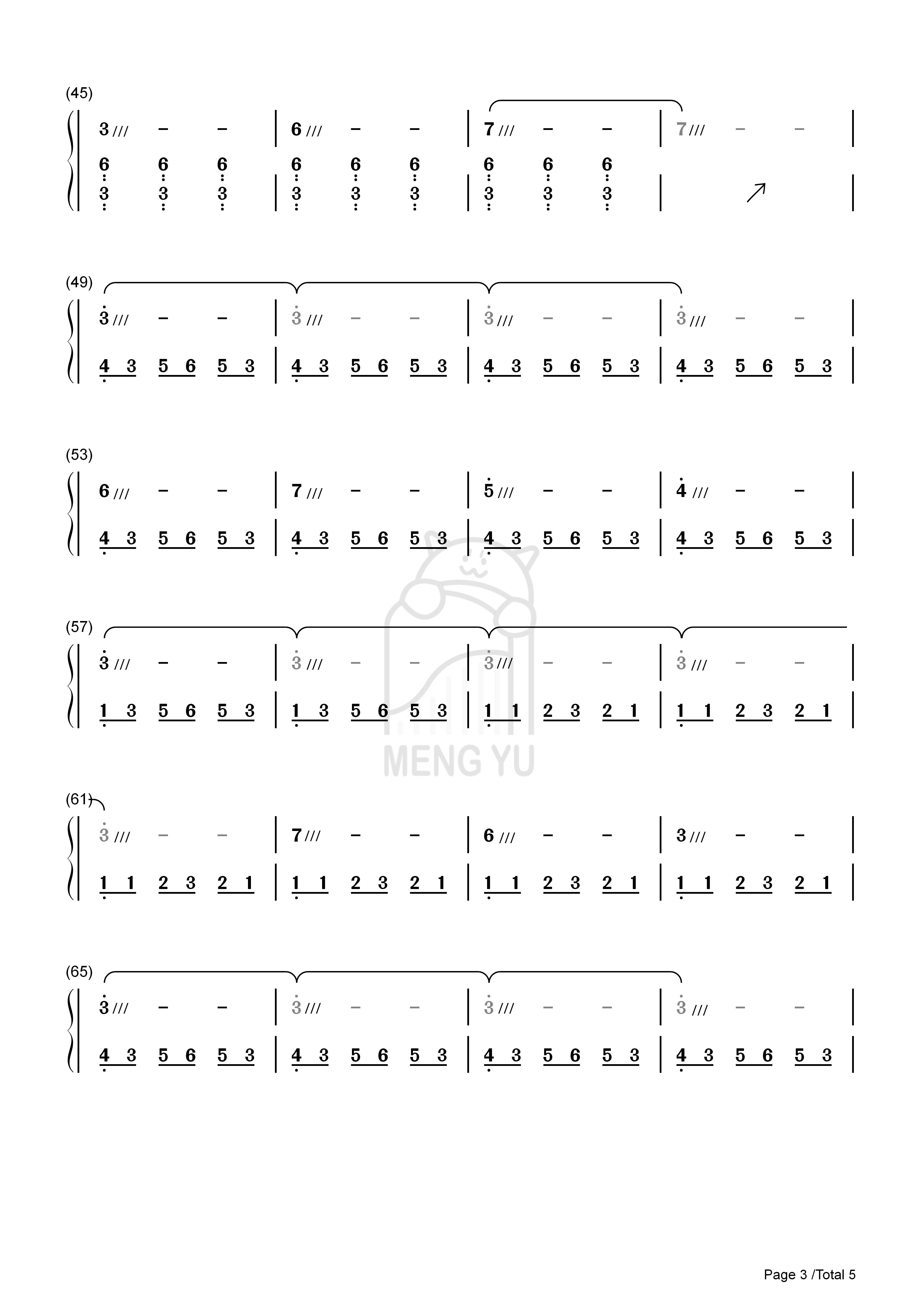 【梦予古筝】Golden hour纯筝翻奏双手数字简谱汉筝|秦筝|古筝谱