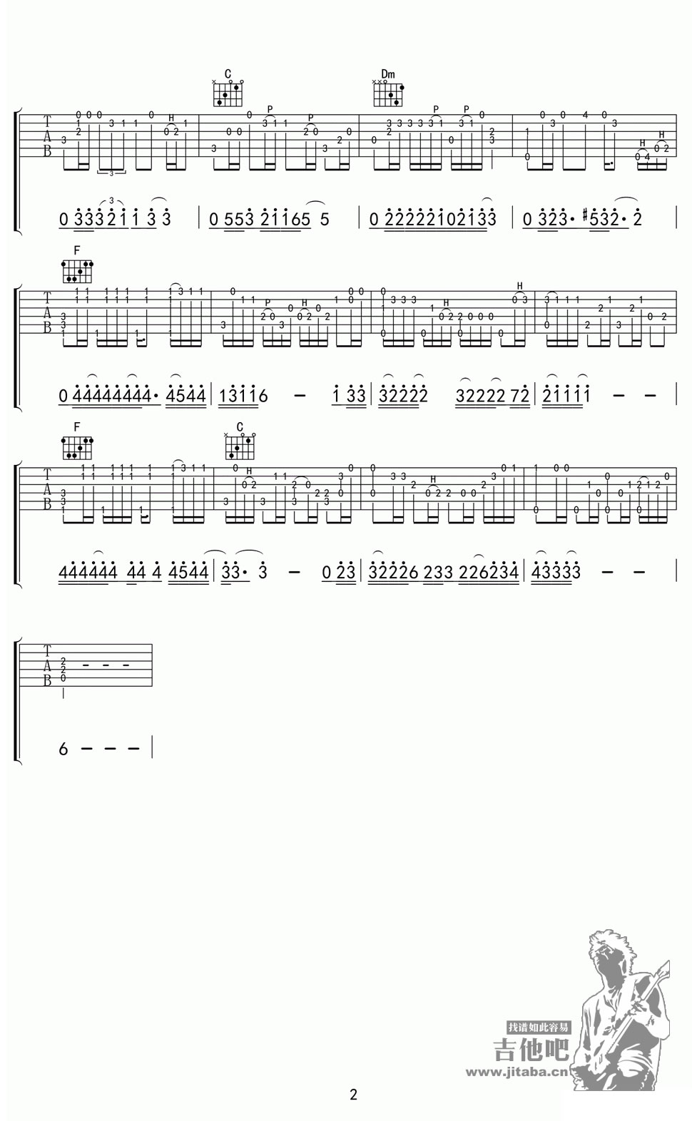 加州旅馆吉他指弹谱