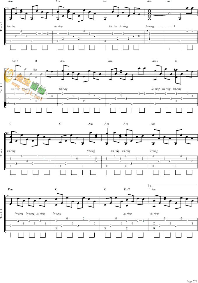 《橄榄树》_吉他谱-齐豫