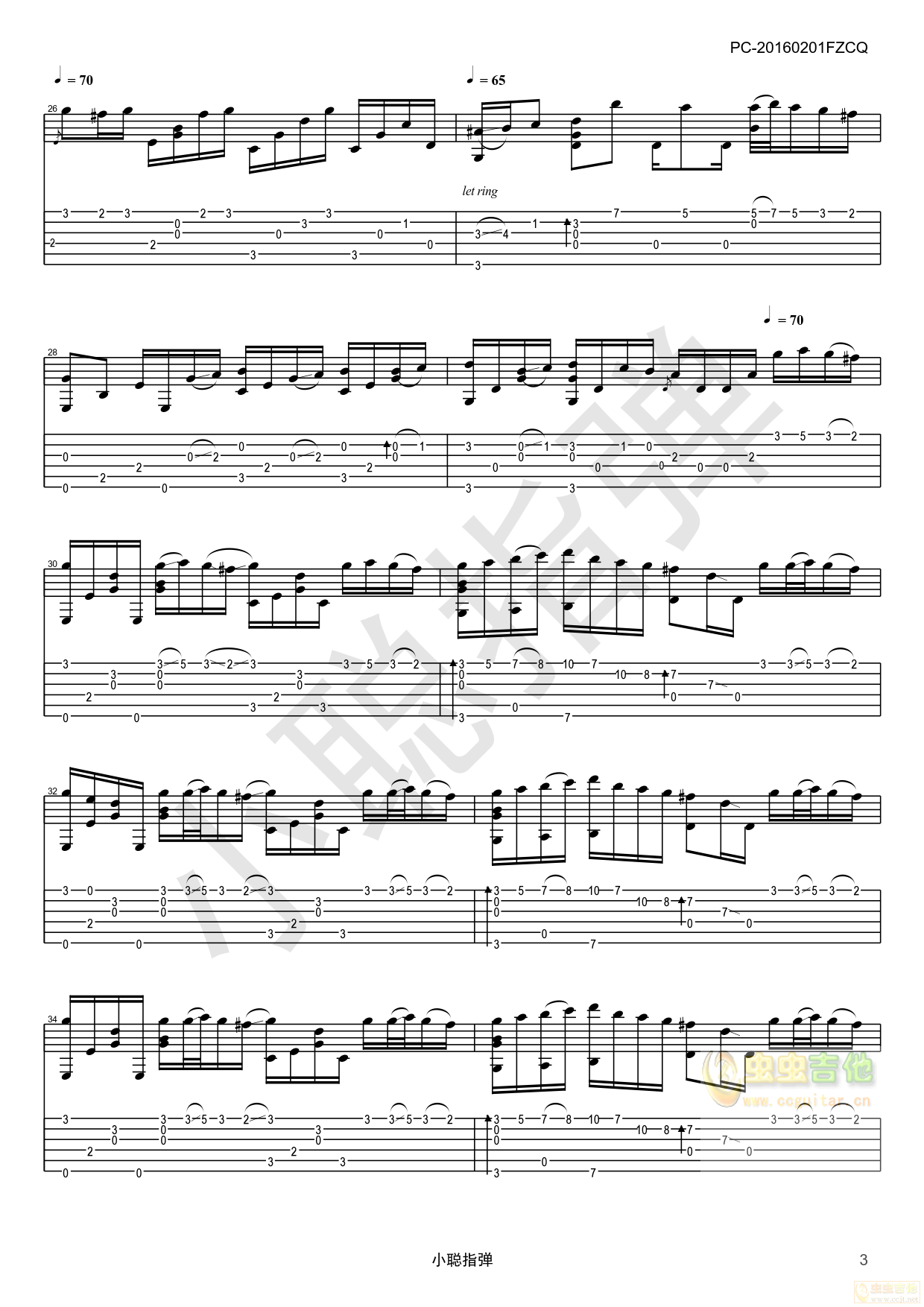 《river flows in you》_高清吉他谱