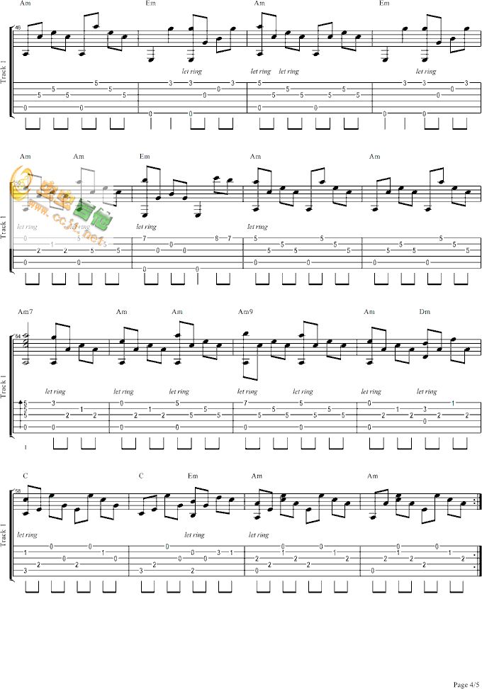 《橄榄树》_吉他谱-齐豫