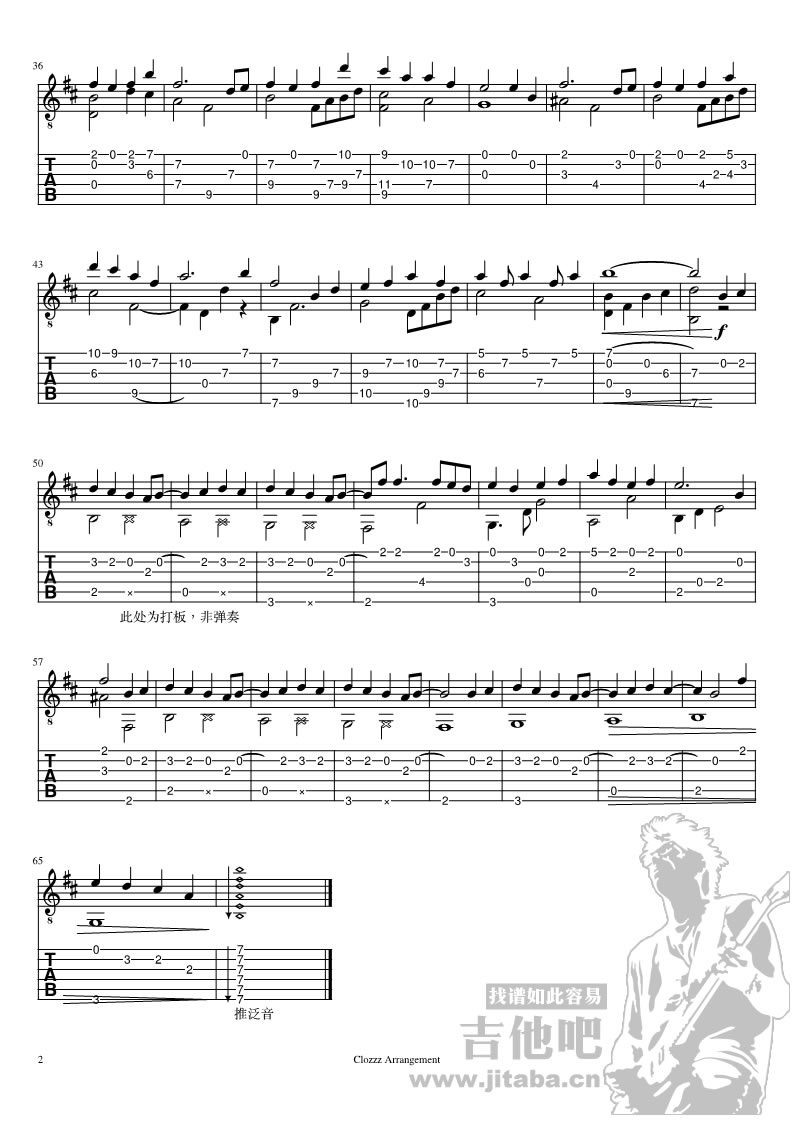 洛天依一梦千寻吉他谱