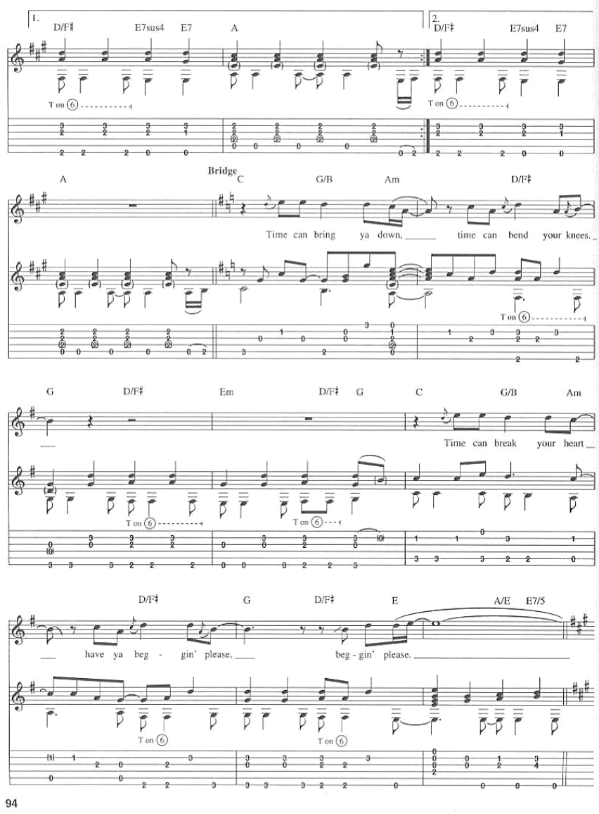《泪洒天堂》_吉他谱