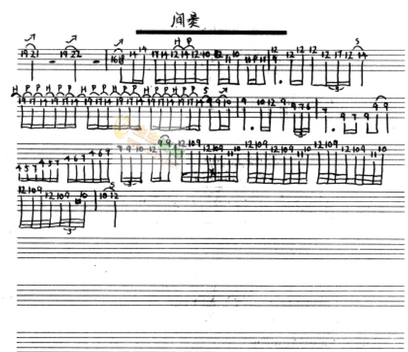 《灰色轨迹》_吉他谱