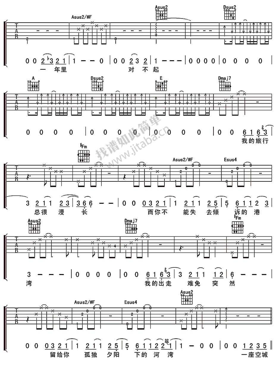 王啸坤-两湾城简谱