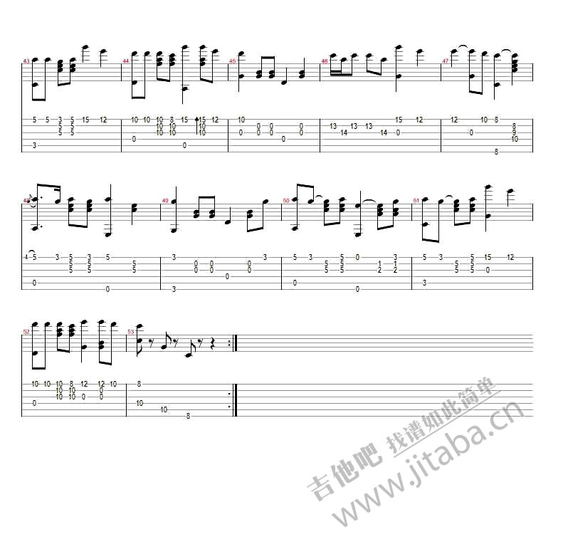 赵英俊万万没想到片尾曲吉他谱