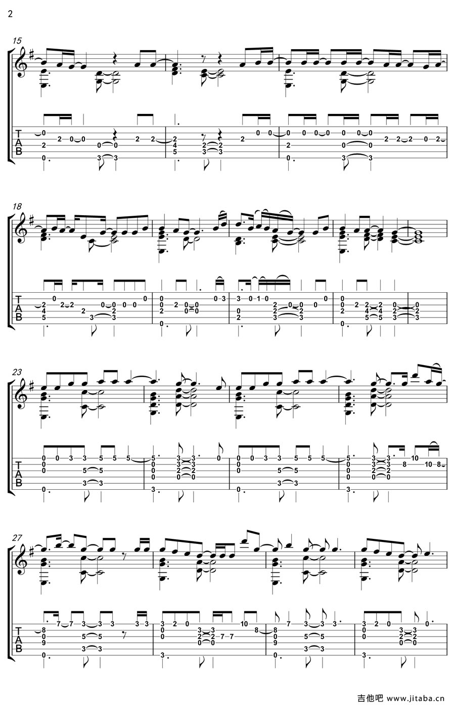 Adele Hello吉他谱(PDF谱)_Adele