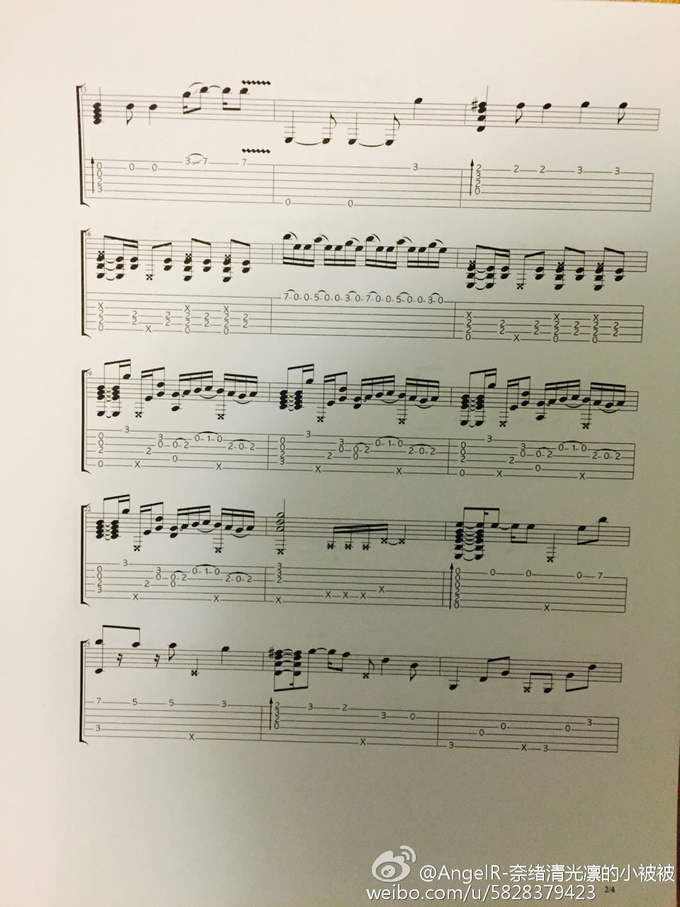 东京食尸鬼Unravel指弹吉他谱