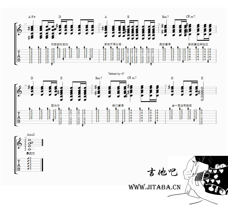 (Kimberley)爱你吉他谱