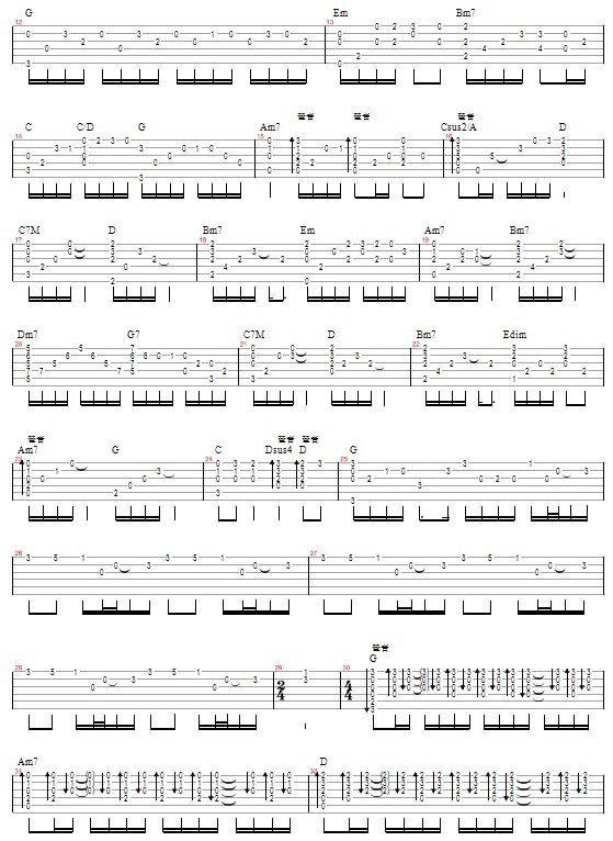 《会呼吸的痛》_高清吉他谱