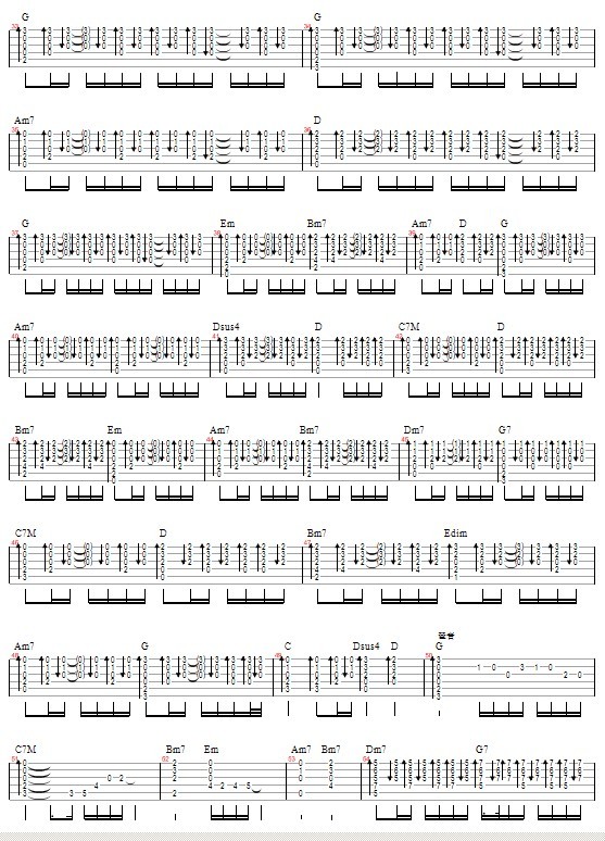 《会呼吸的痛》_高清吉他谱