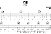 刘大壮《如果》吉他谱C调原版弹唱谱