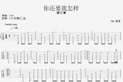 薛之谦-你还要我怎样吉他谱指弹(独奏曲)