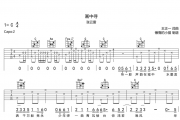 张云雷-画中寻吉他谱六线谱C调