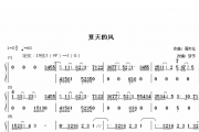 【梦予古筝】纯筝双手简谱《夏天的风》