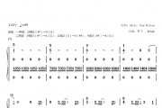 梦予古筝《someone like you》纯筝二声部简谱古筝谱 