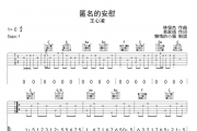匿名的安慰吉他谱 王心凌-匿名的安慰六线谱