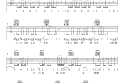 夜归吉他谱 邓舒文《夜归》六线谱|吉他谱