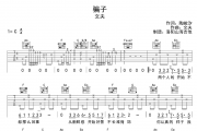 骗子吉他谱 文夫《骗子》六线谱C调弹唱谱