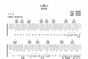 人啊人吉他谱 陈奕迅-人啊人C调弹唱谱