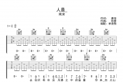 人是吉他谱 周深《人是》六线谱C调吉他谱