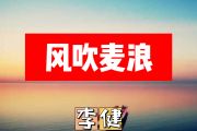 风吹麦浪简谱 李健《风吹麦浪》简谱+动态视频