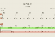 灰色轨迹贝斯谱 BEYOND《灰色轨迹》贝司BASS谱