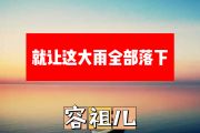 就让这大雨全部落下简谱 容祖儿《就让这大雨全部落下》简谱+动态视频