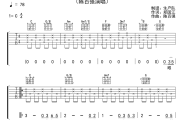 眼泪为你流吉他谱 陈百强《眼泪为你流》六线谱C调吉他谱