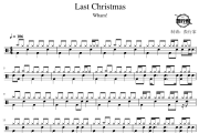 Last Christmas鼓谱 Wham!-Last Christmas爵士鼓谱 鼓行家制谱