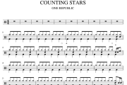 COUNTINGSTARS鼓谱 ONE REPUBLIC《COUNTINGSTARS》架子鼓|爵士鼓|鼓谱