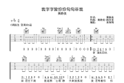 我字字皆你你句句非我吉他谱 黄静美-我字字皆你你句句非我C调指法