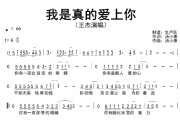 我是真的爱上你简谱 王杰《我是真的爱上你》简谱E调