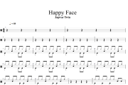 Happy Face鼓谱 Jagwar Twin-Happy Face爵士鼓谱+动态视频