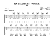 我真怕自己哪天倒下吉他谱 张良-我真怕自己哪天倒下G调弹唱谱