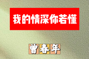 我的情深你若懂简谱 曾春年《我的情深你若懂》简谱+动态视频D调