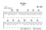 梦幻诛仙吉他谱 张碧晨《梦幻诛仙》六线谱C调吉他谱