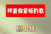 哼着你爱听的歌简谱 杨小壮《哼着你爱听的歌》简谱C调