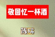 敬回忆一杯酒简谱 陈瑞《敬回忆一杯酒》简谱降B调