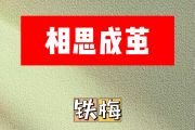 相思成茧简谱 铁梅《相思成茧》简谱降A调