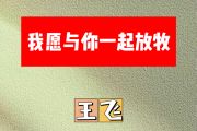 我愿与你一起放牧简谱 王飞《我愿与你一起放牧》简谱E调