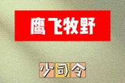 鹰飞牧野简谱 少司令《鹰飞牧野》简谱A调